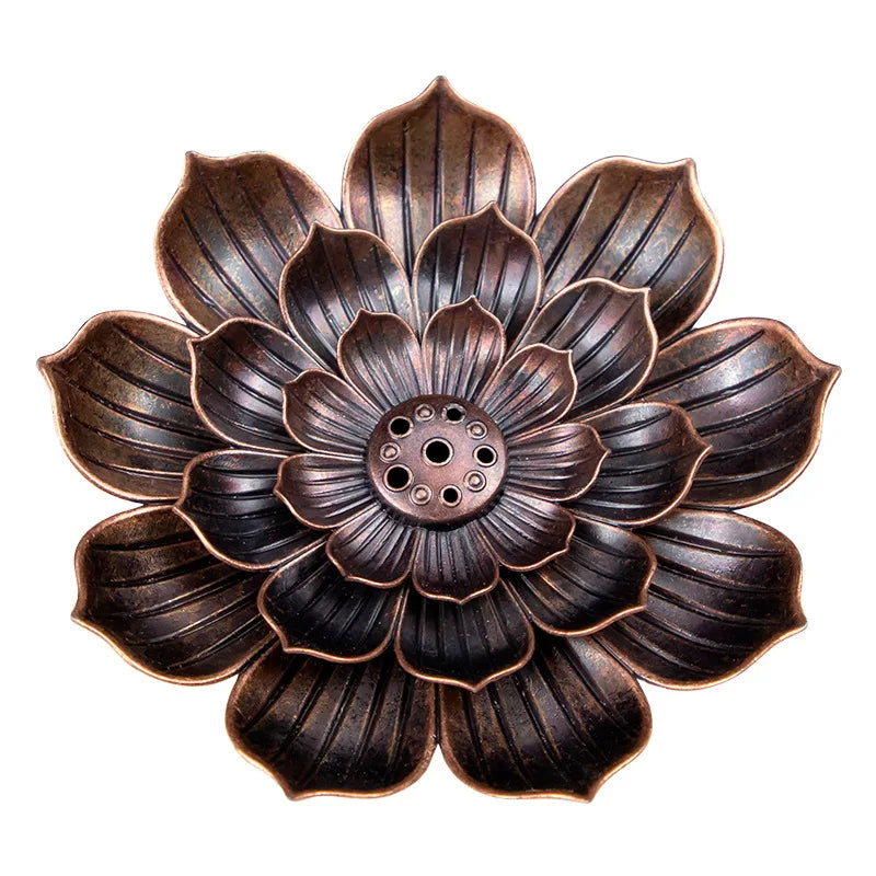 Incensário Flor de Lótus de Cerâmica - Zanatta