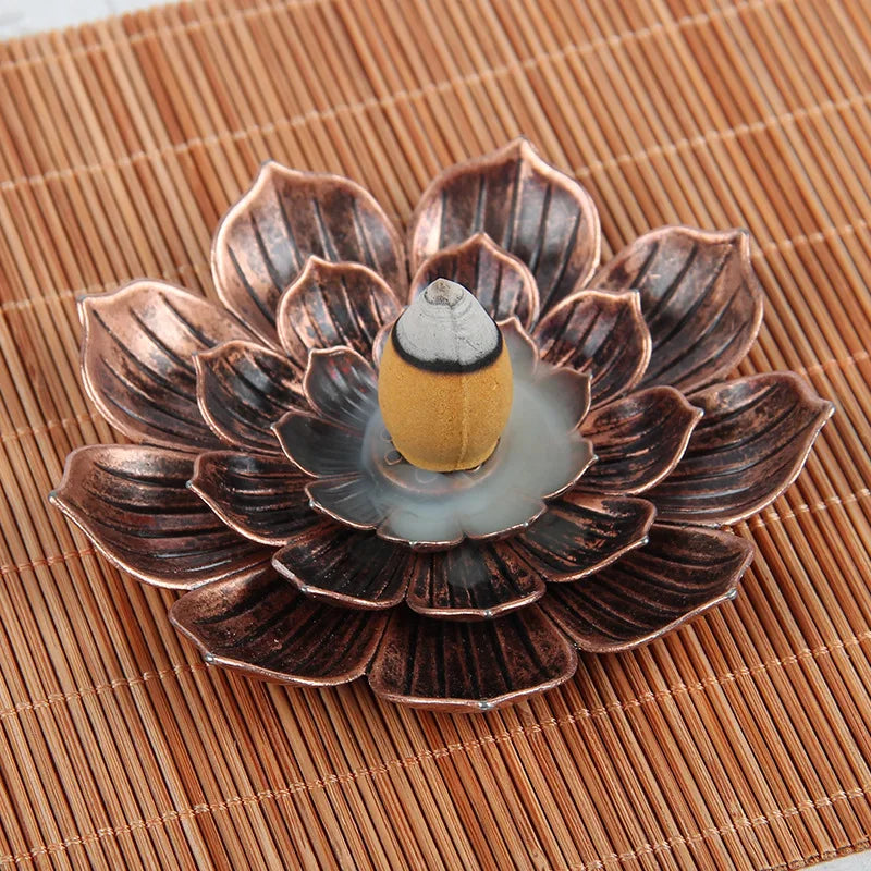 Incensário Flor de Lótus de Cerâmica - Zanatta