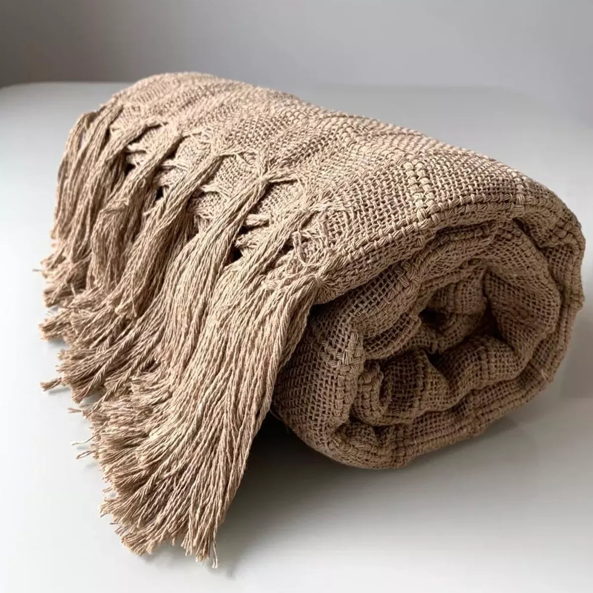 Manta para Sofá Artesanal Algodão Essencial