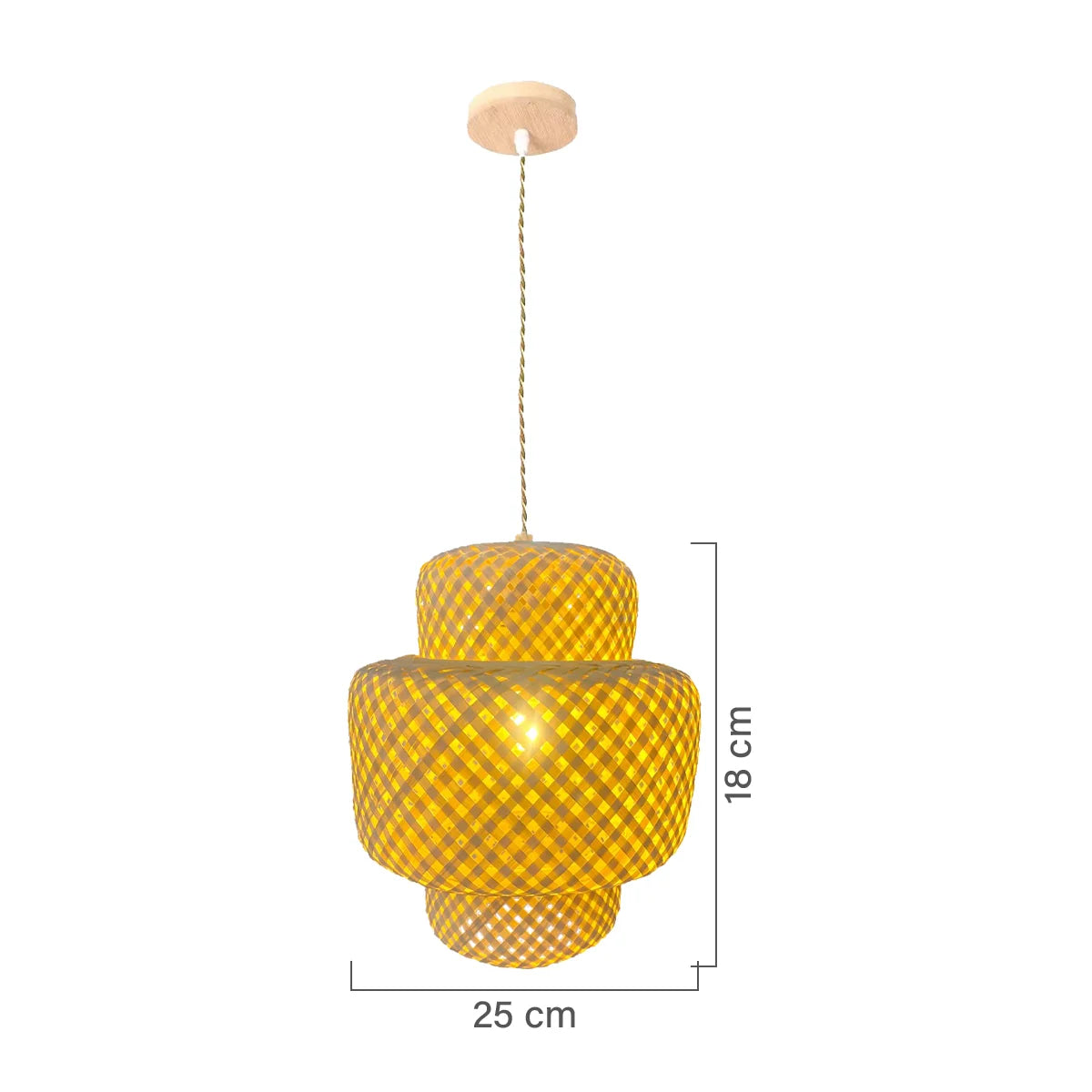Luminária Pendente de Bambu Nest