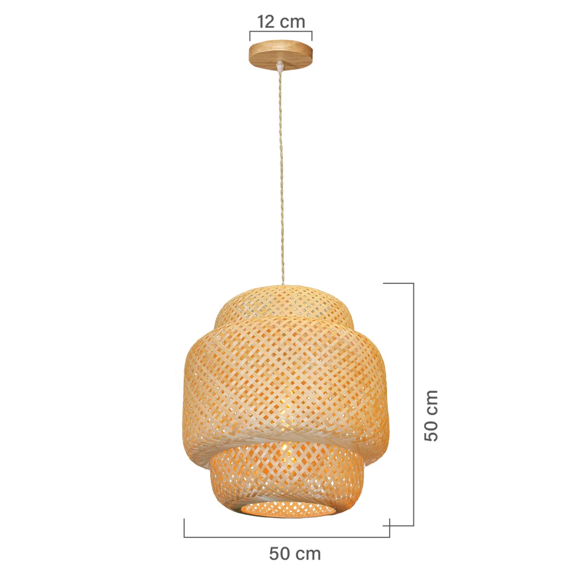 Luminária Pendente de Bambu Nest