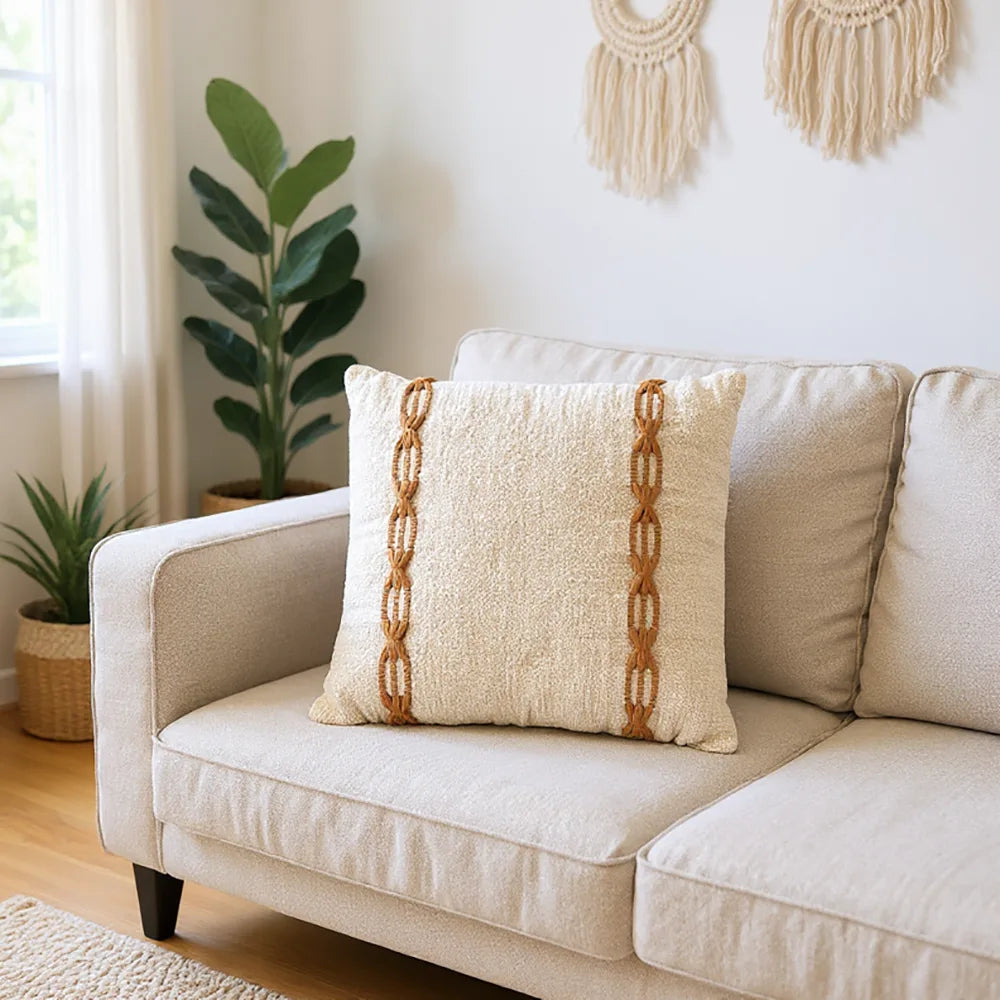 Capa de Almofada Elos Mostarda