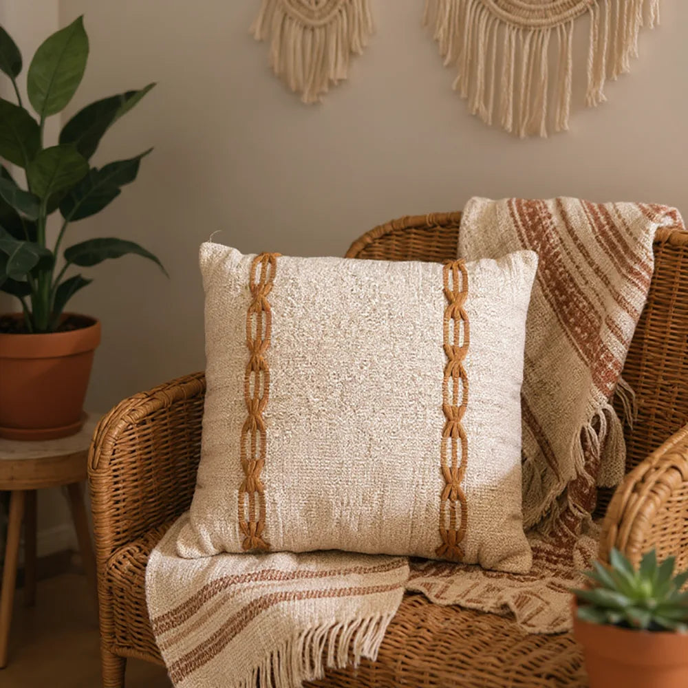 Capa de Almofada Elos Mostarda