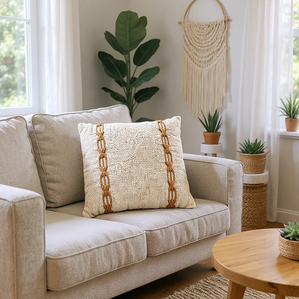 Capa de Almofada Elos Mostarda