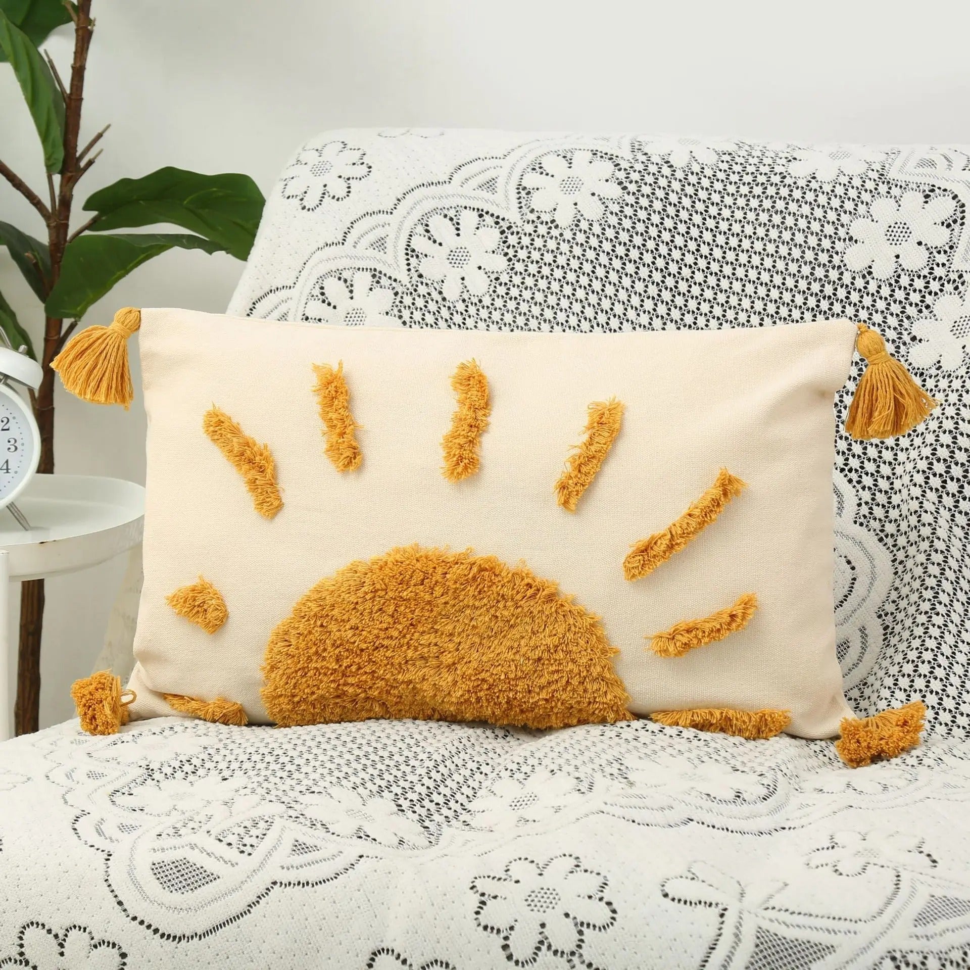 Capa de Almofada boho Sol