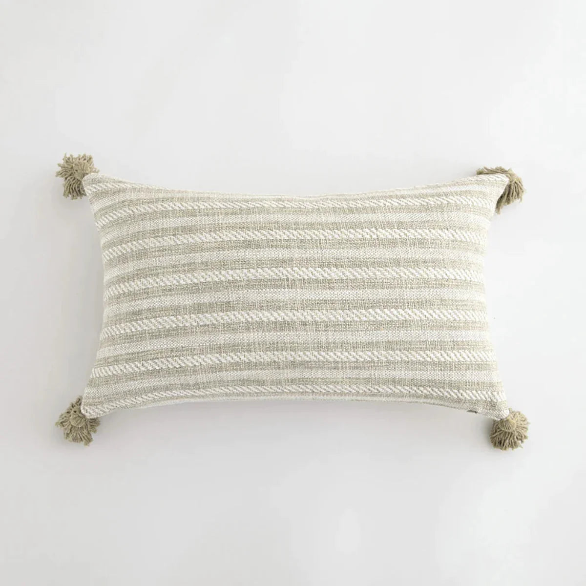 Capa de Almofada linho Creme com Design Geométrico