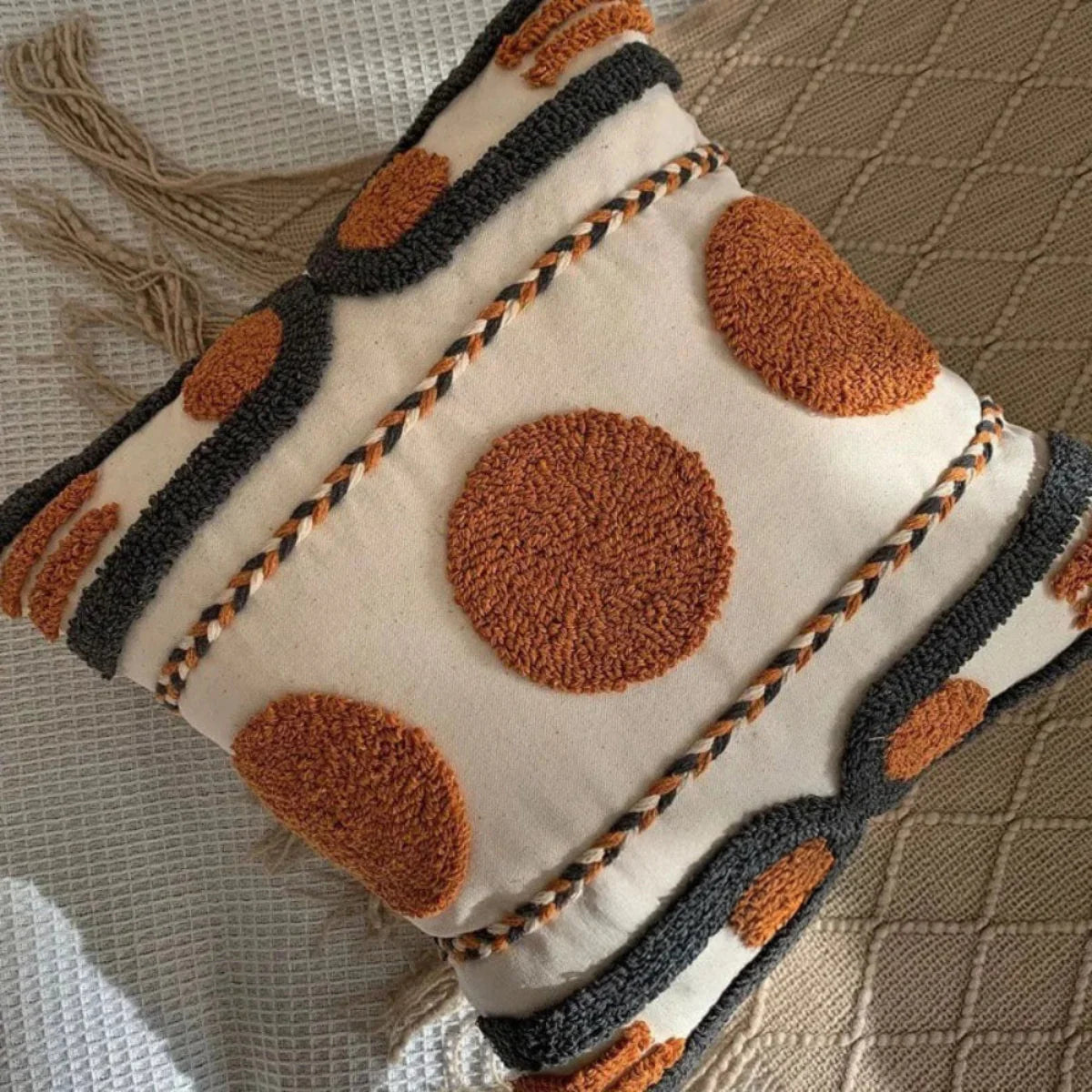 Capas de Almofadas Boho Bordada