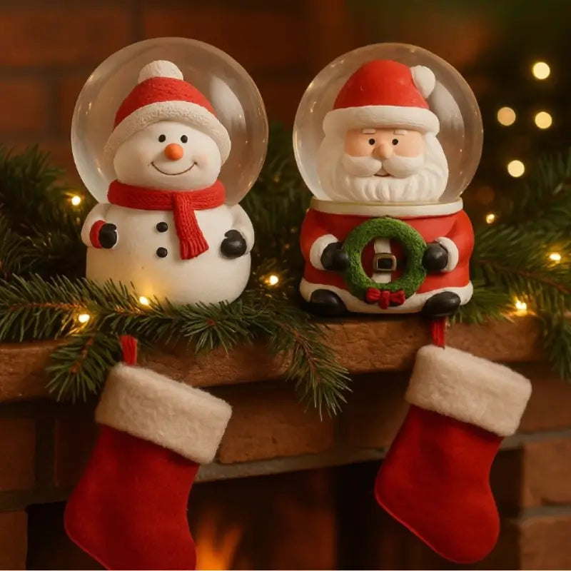 Decoração de Natal Globo de Neve em Vidro