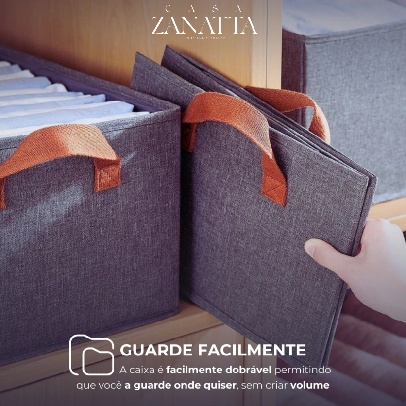 Caixa Organizadora Premium de Guarda Roupa - Zanatta
