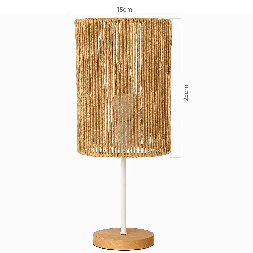 Luminária Abajur de Palha Ayu