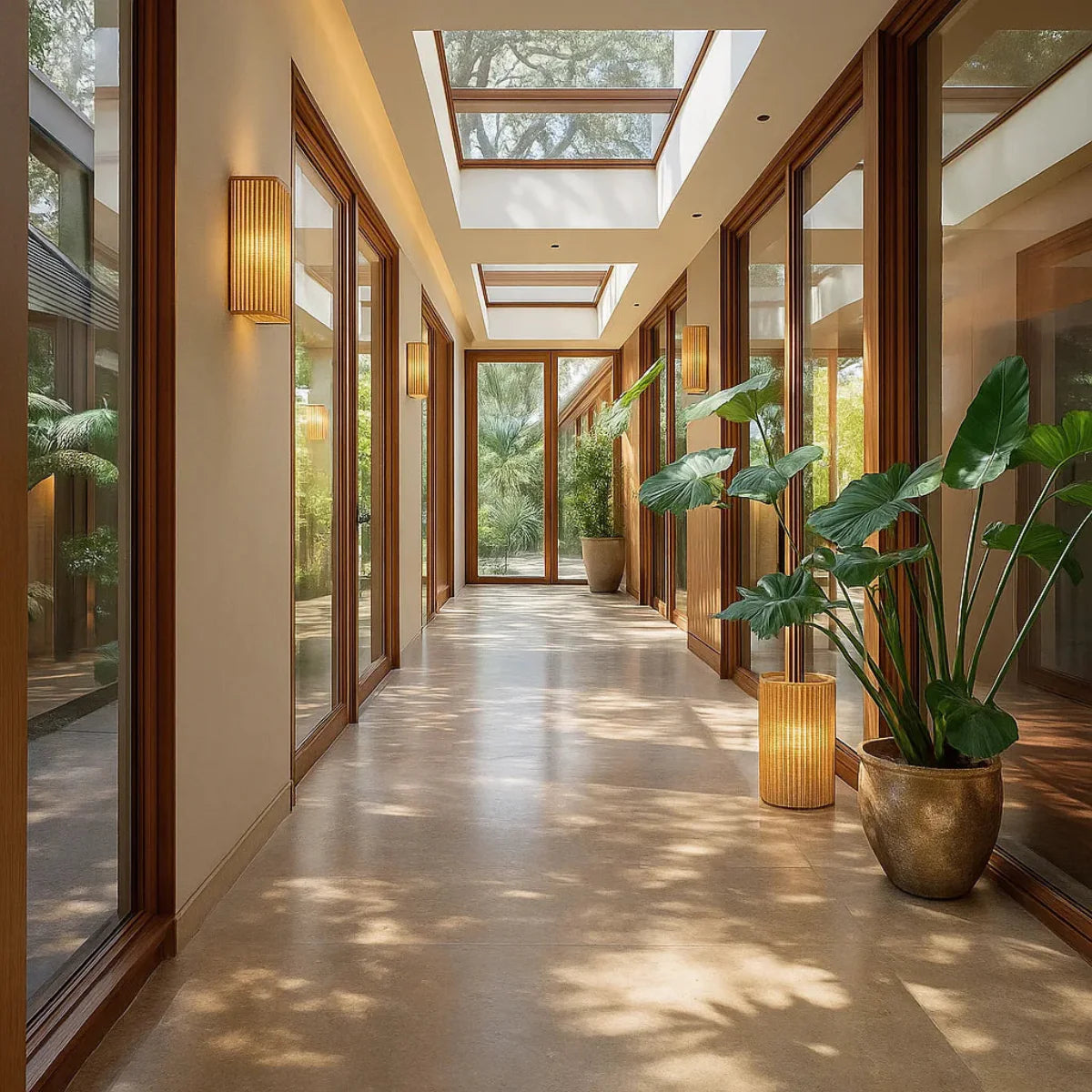 Luminária Arandela de Palha Tanah