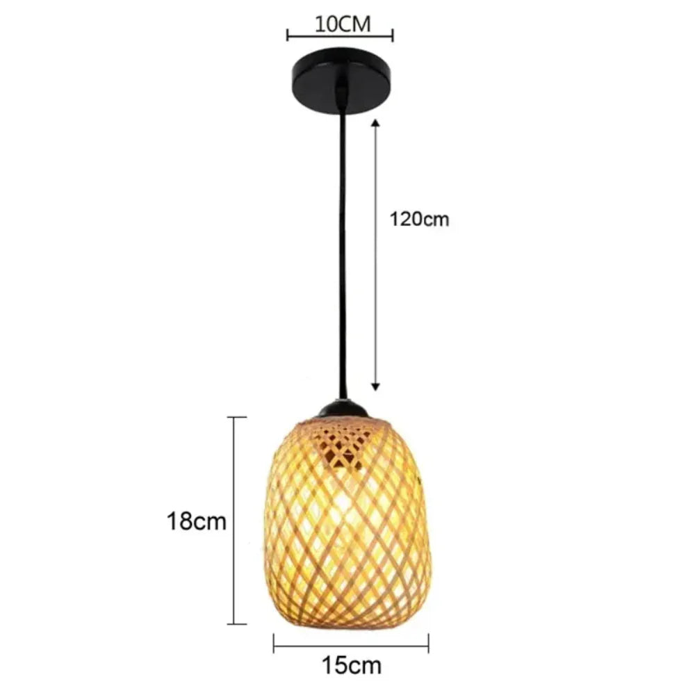 Luminária Pendente Bambu Hive