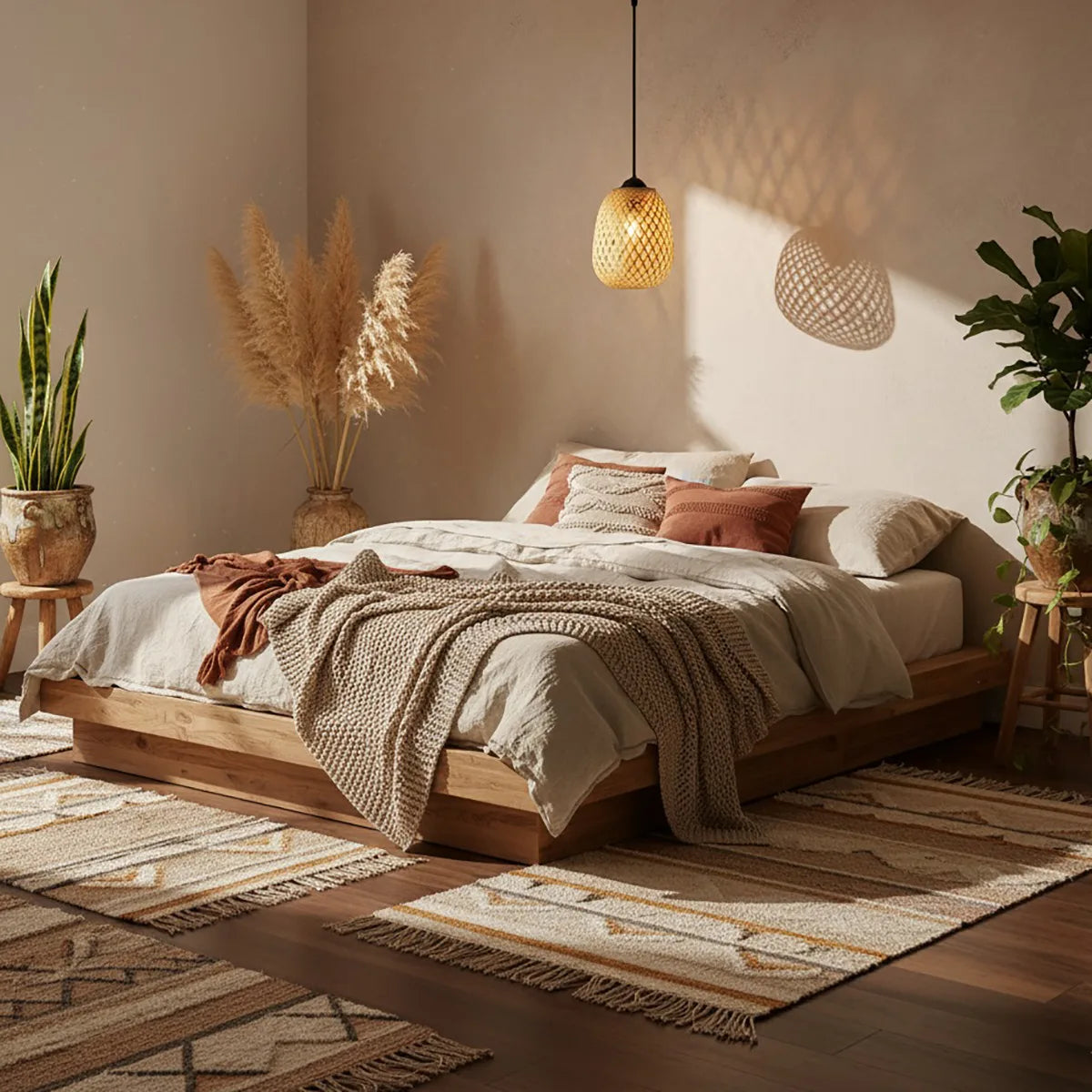 Luminária Pendente Bambu Hive