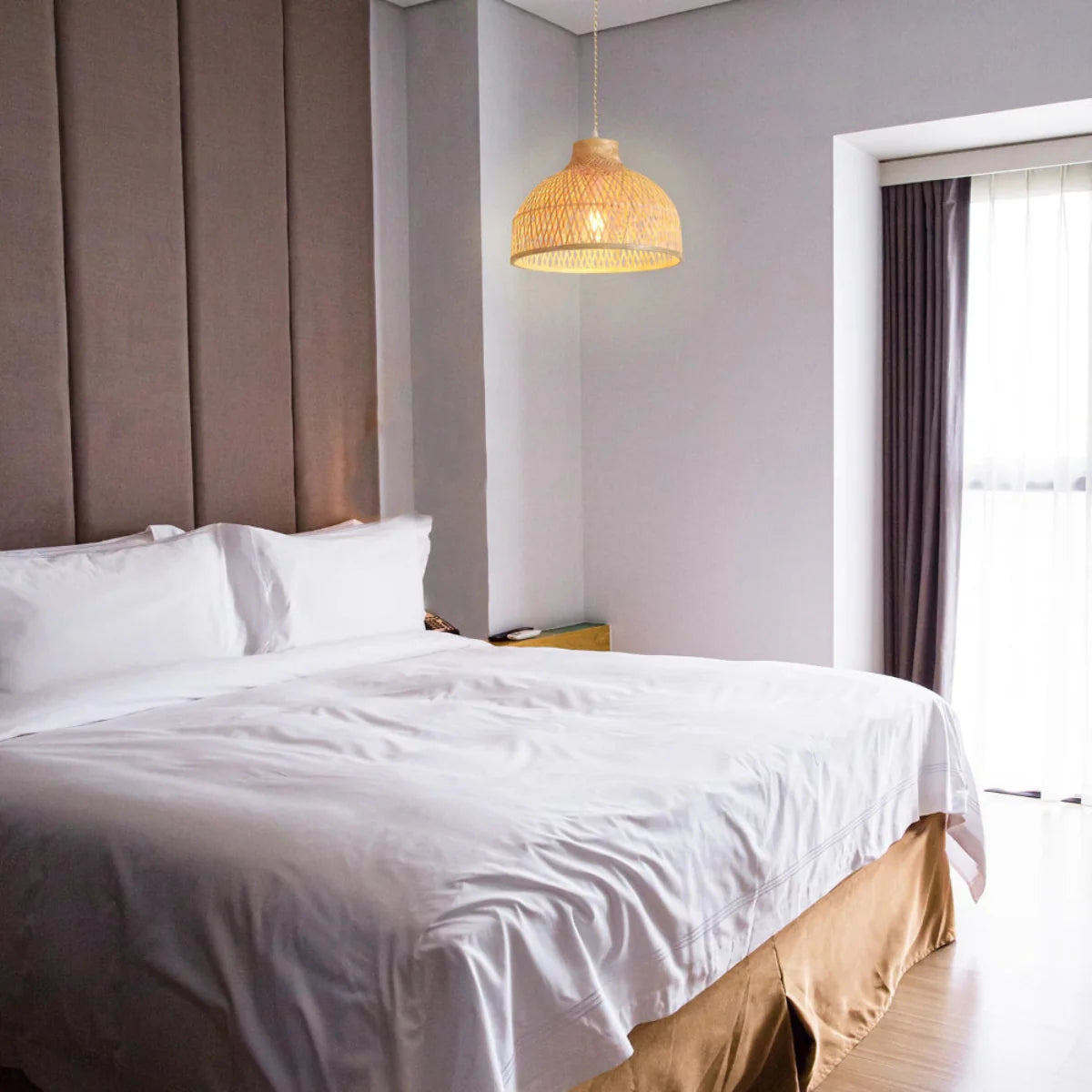 Luminária Pendente de Bambu Kora