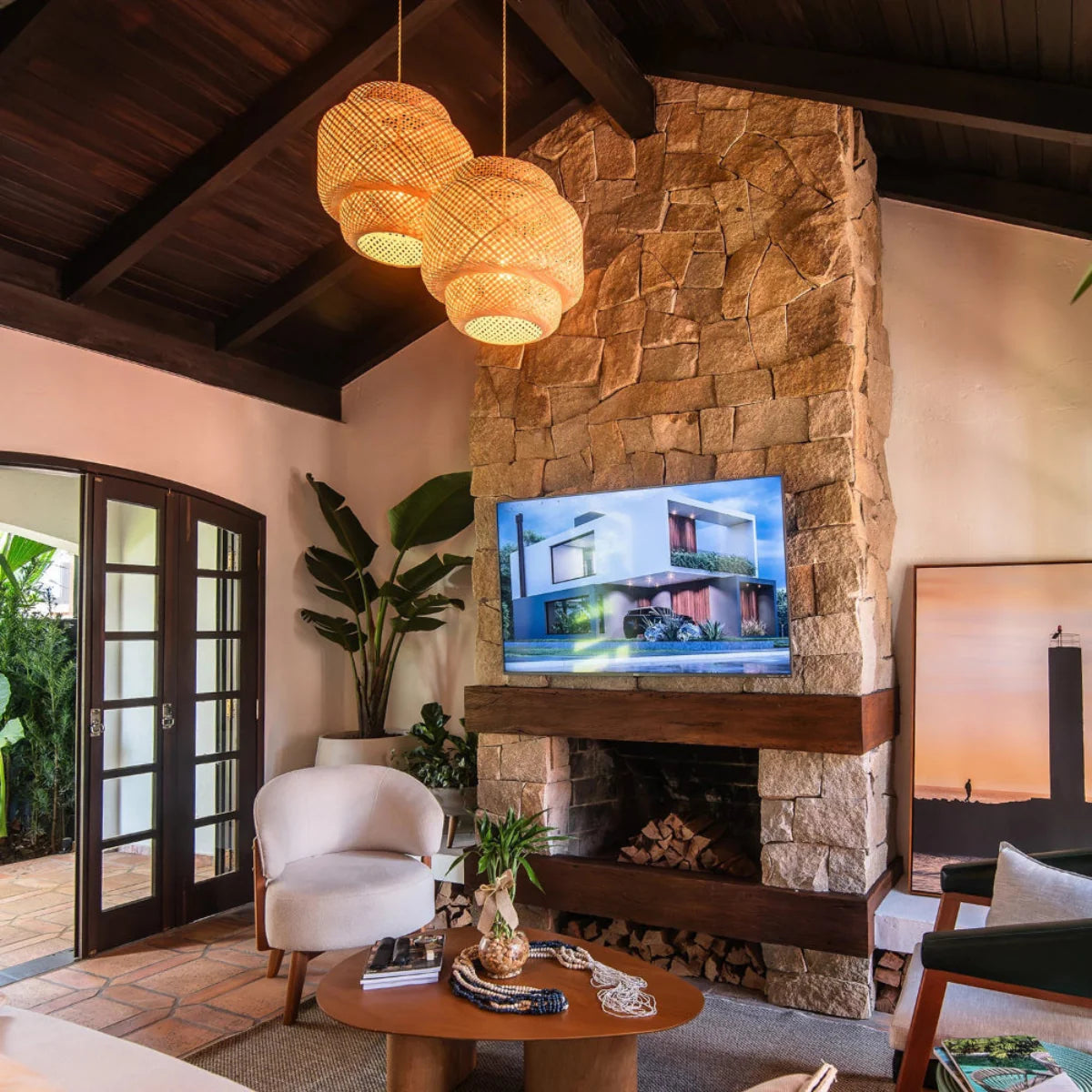 Luminária Pendente de Bambu Nest