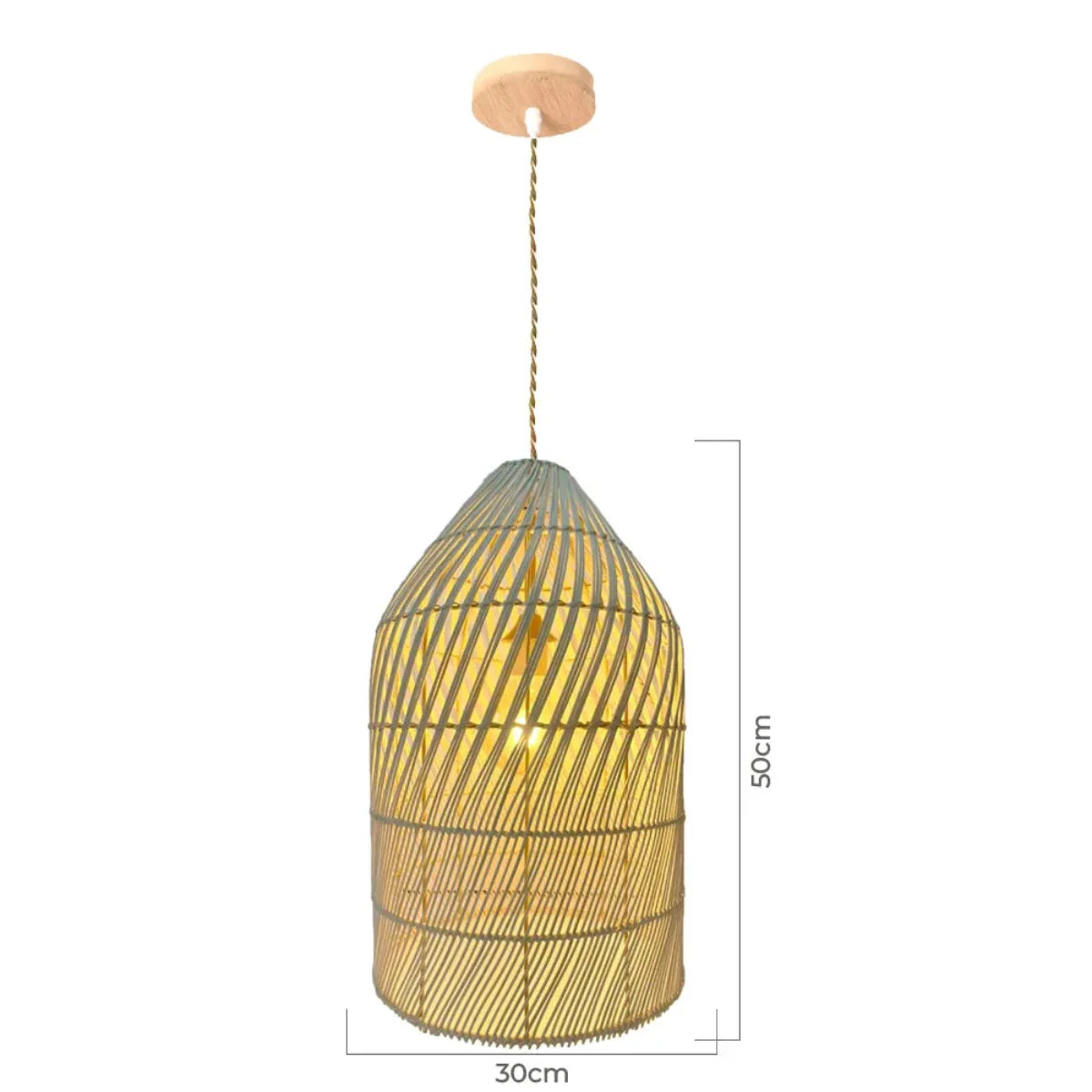 Luminária Pendente de Bambu Surya