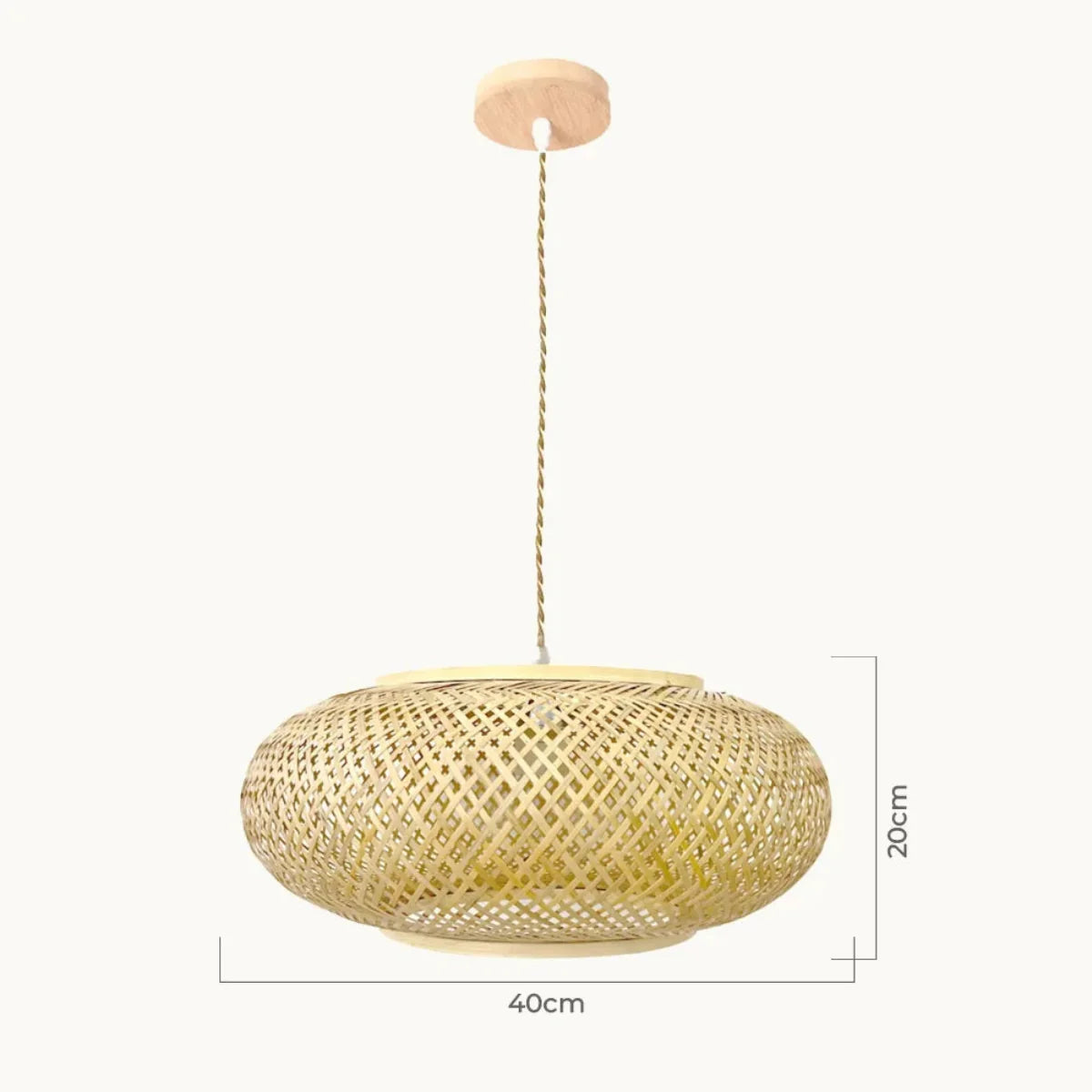 Luminária Pendente de Bambu Tayra