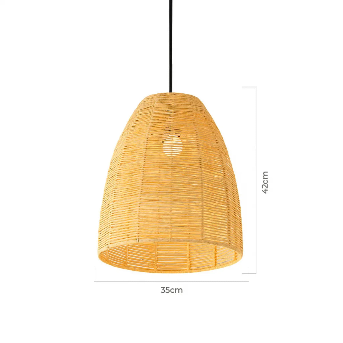 Luminária Pendente de Palha Anauê