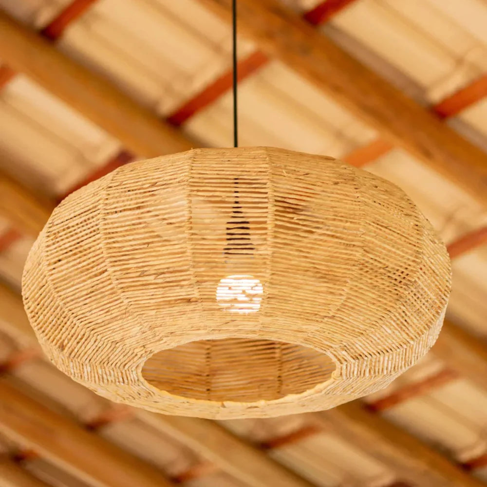 Luminária Pendente de Palha Aruana