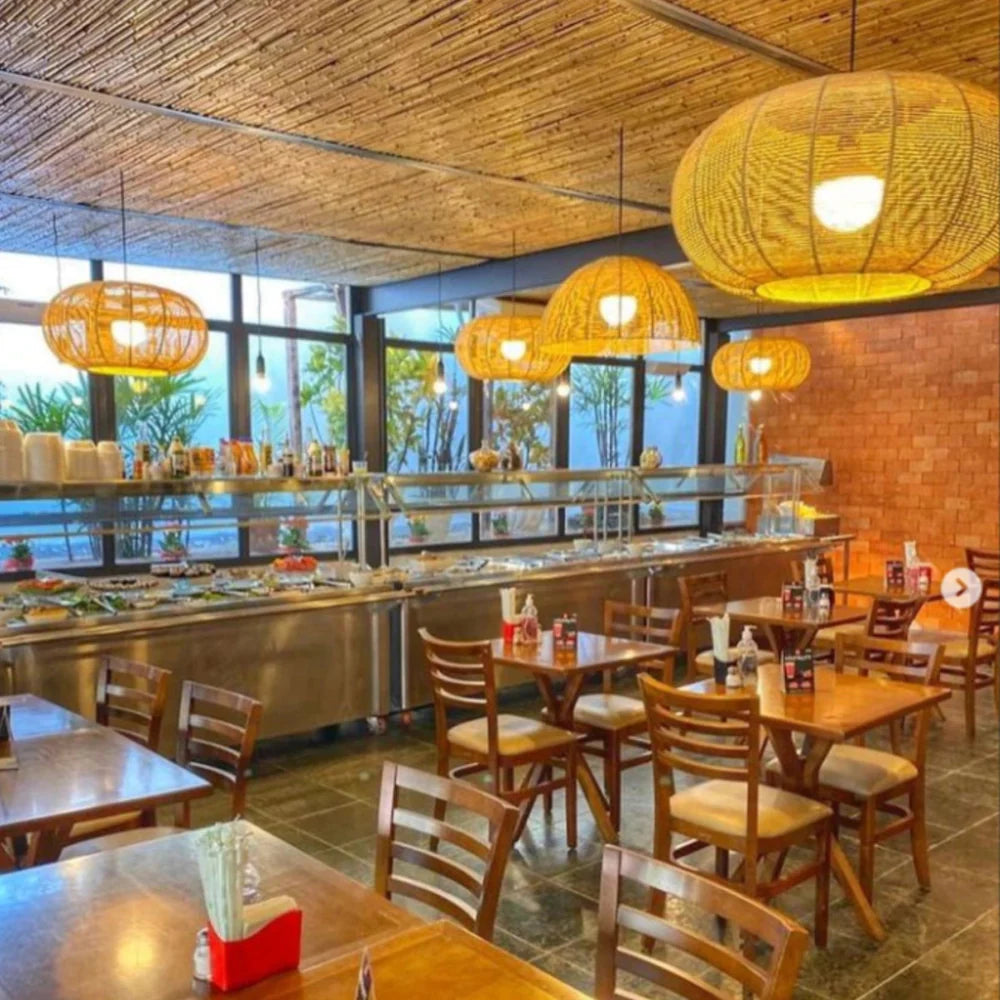 Luminária Pendente de Palha Aruana