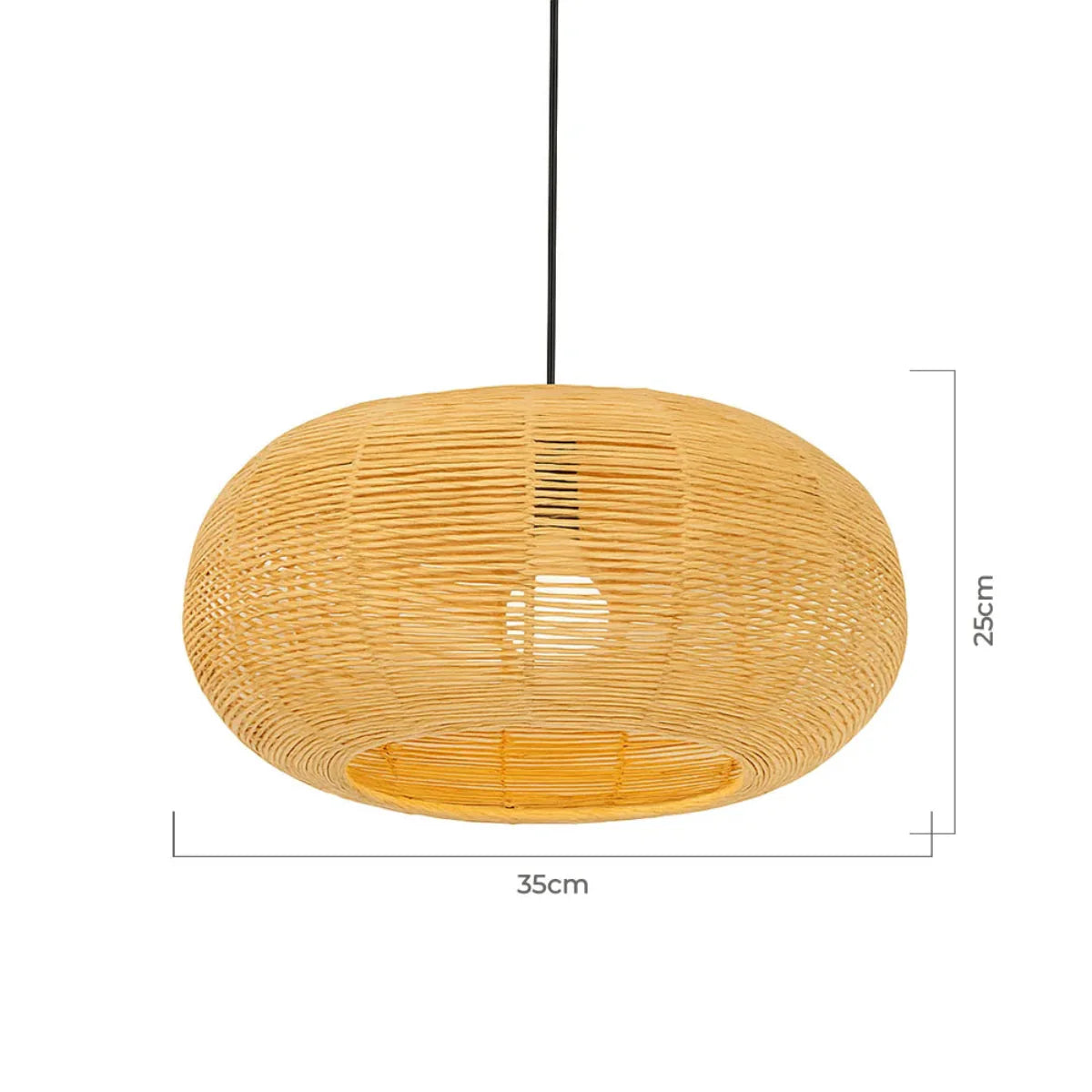 Luminária Pendente de Palha Aruana