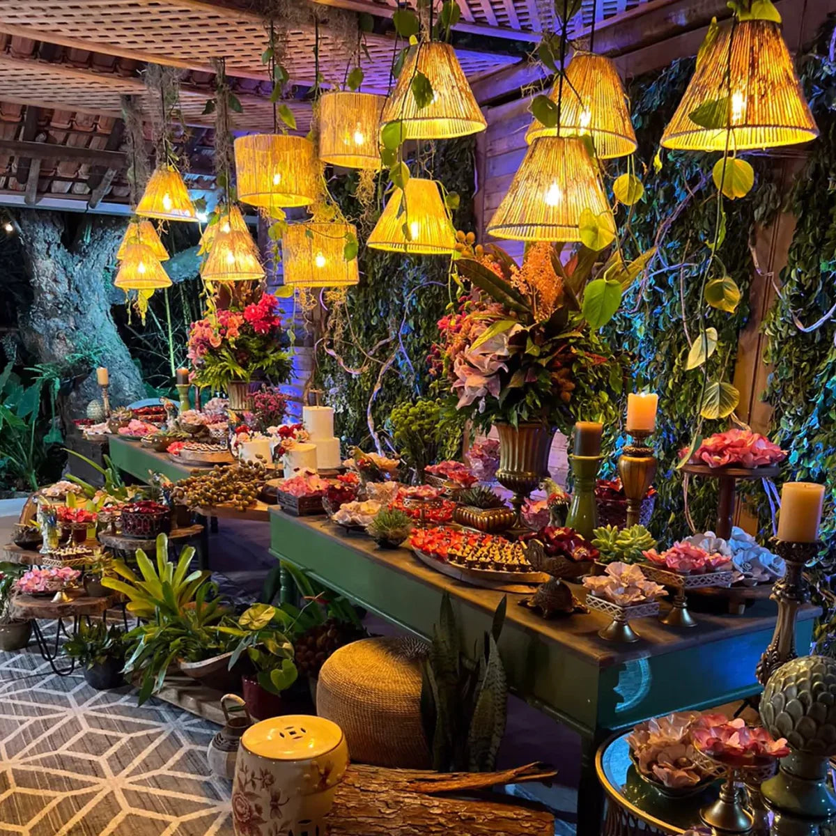 Luminária Pendente de Palha Ayni