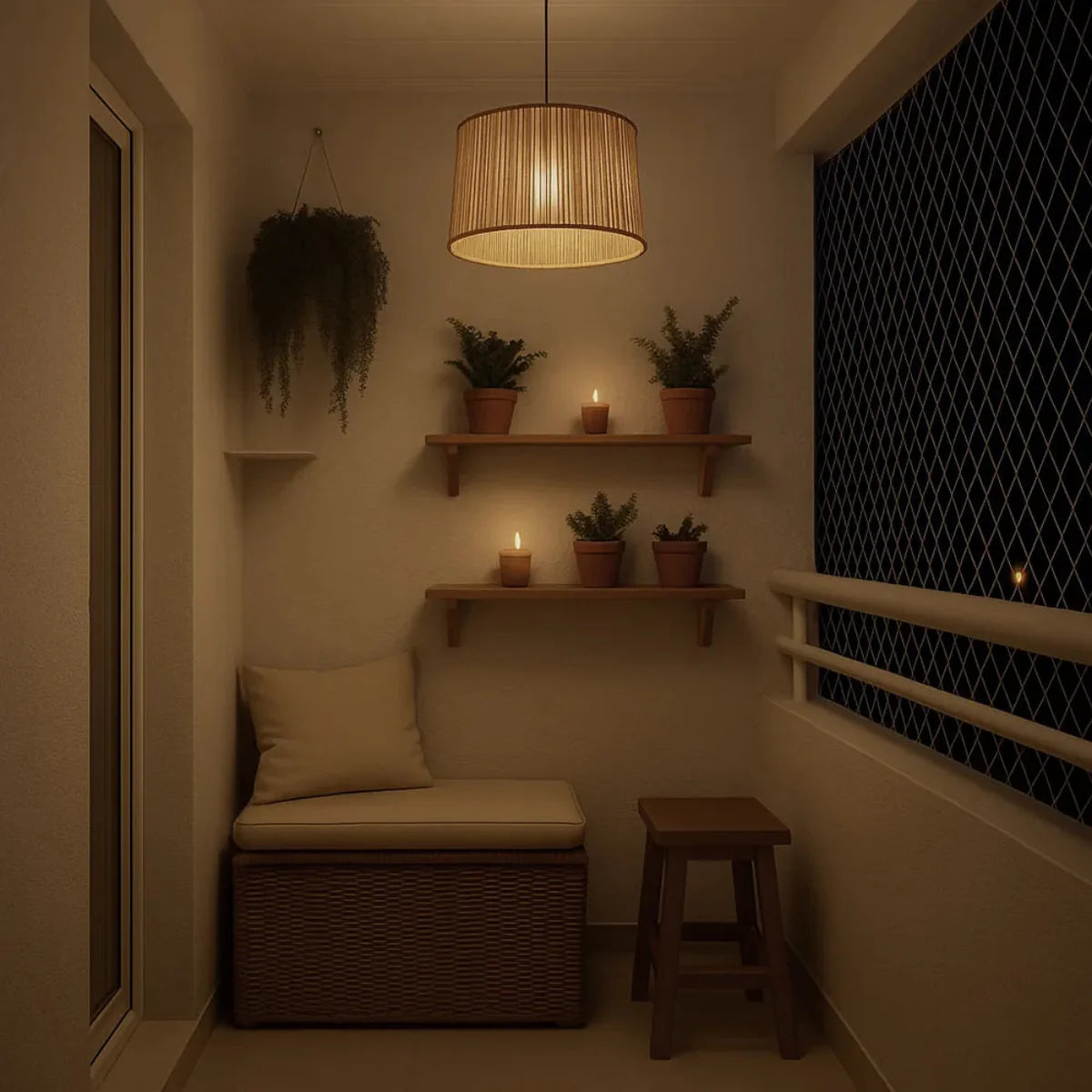 Luminária Pendente de Palha Ayni