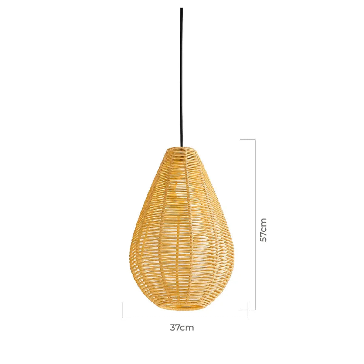 Luminária Pendente de Palha Huaca