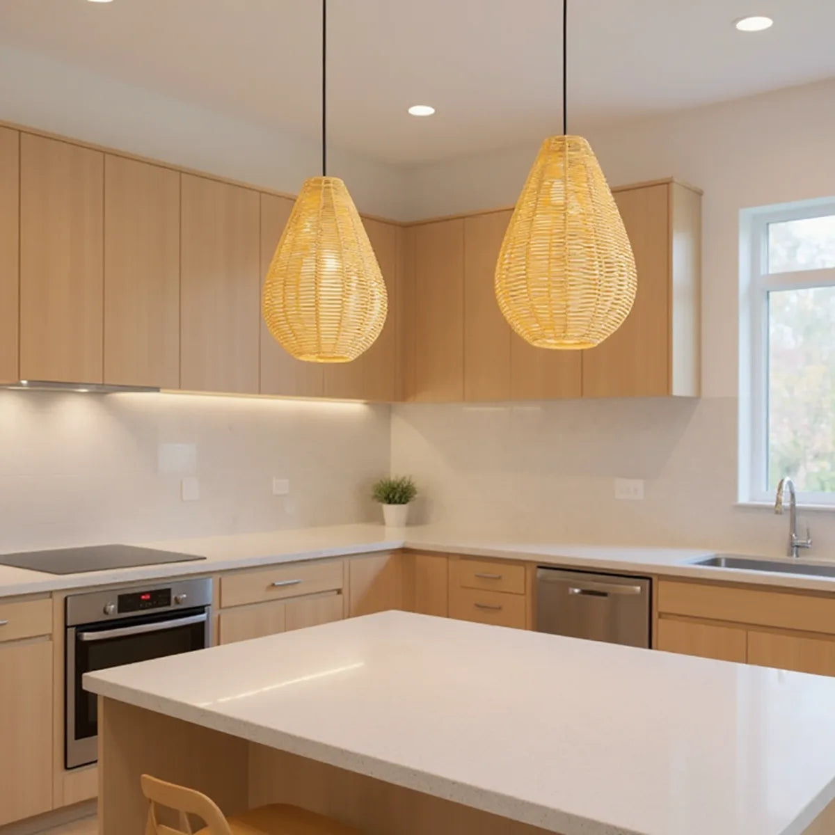 Luminária Pendente de Palha Huaca