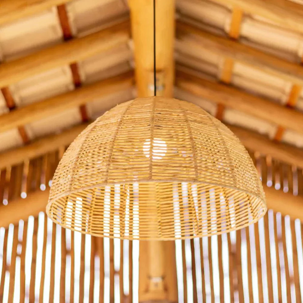 Luminária Pendente de Palha Moara