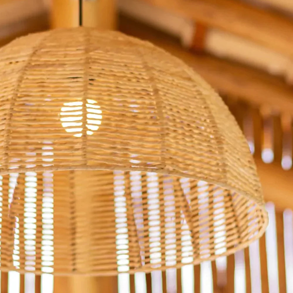 Luminária Pendente de Palha Moara