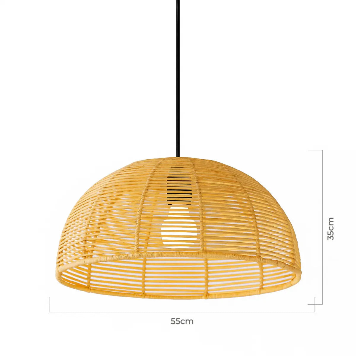 Luminária Pendente de Palha Moara