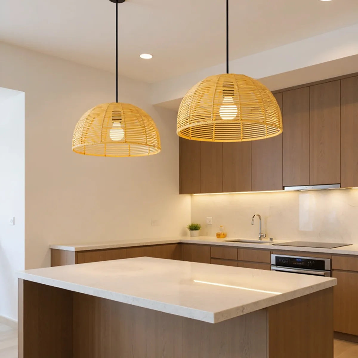 Luminária Pendente de Palha Moara