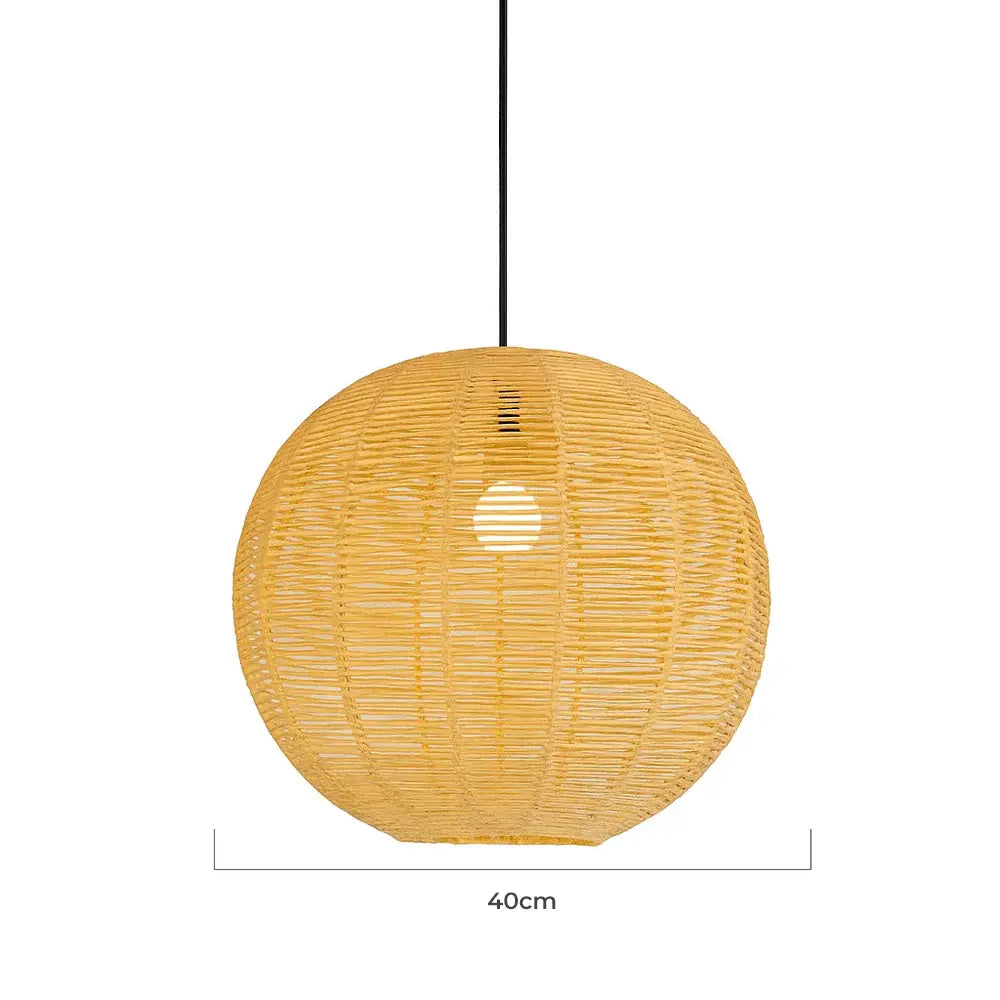 Luminária Pendente de Palha Nawi