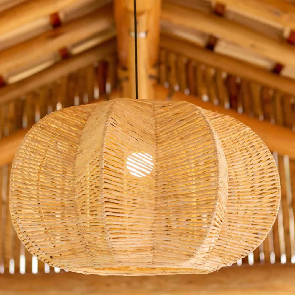 Luminária Pendente de Palha Templo do Sol