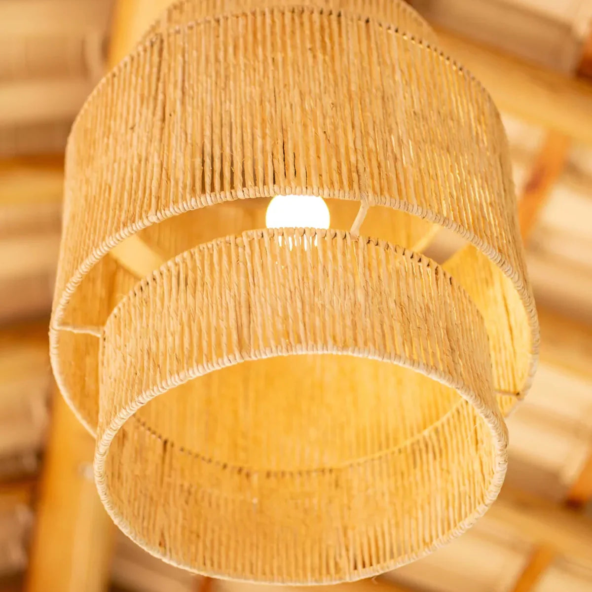 Luminária Pendente de Palha Tikal