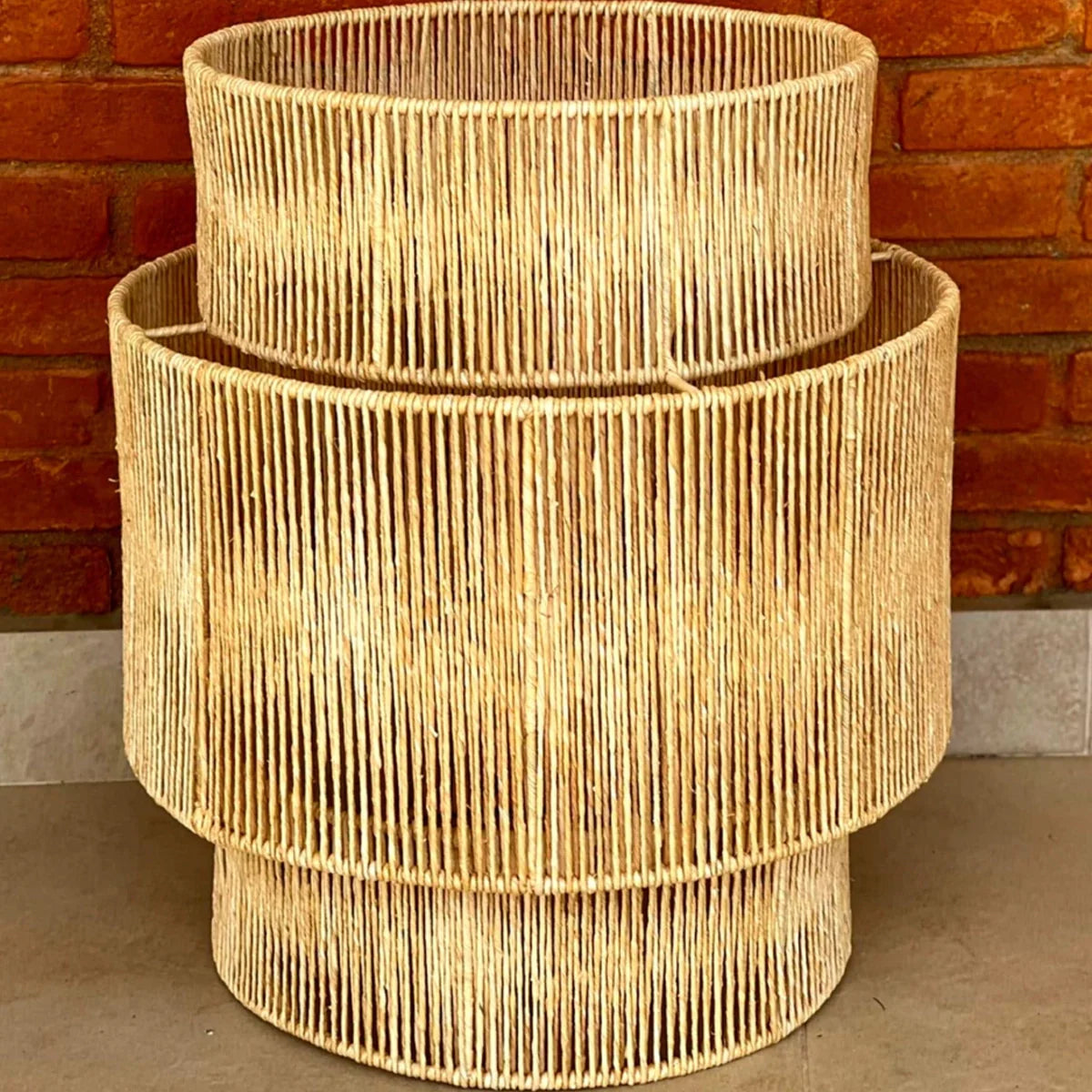 Luminária Pendente de Palha Tikal