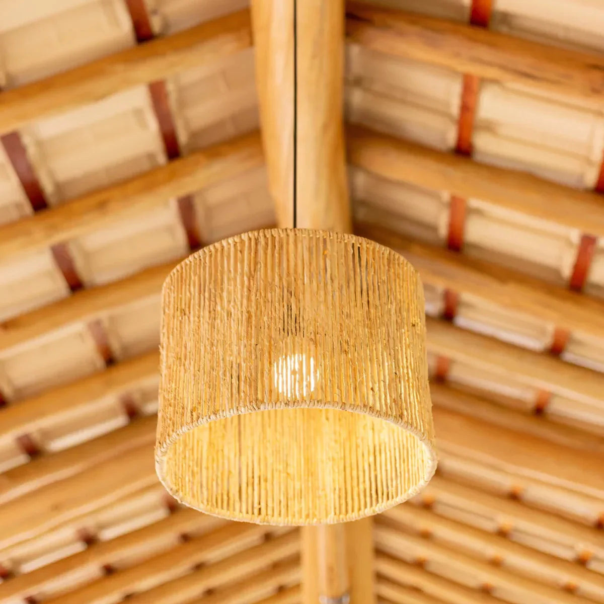 Luminária Pendente de Palha Wasi