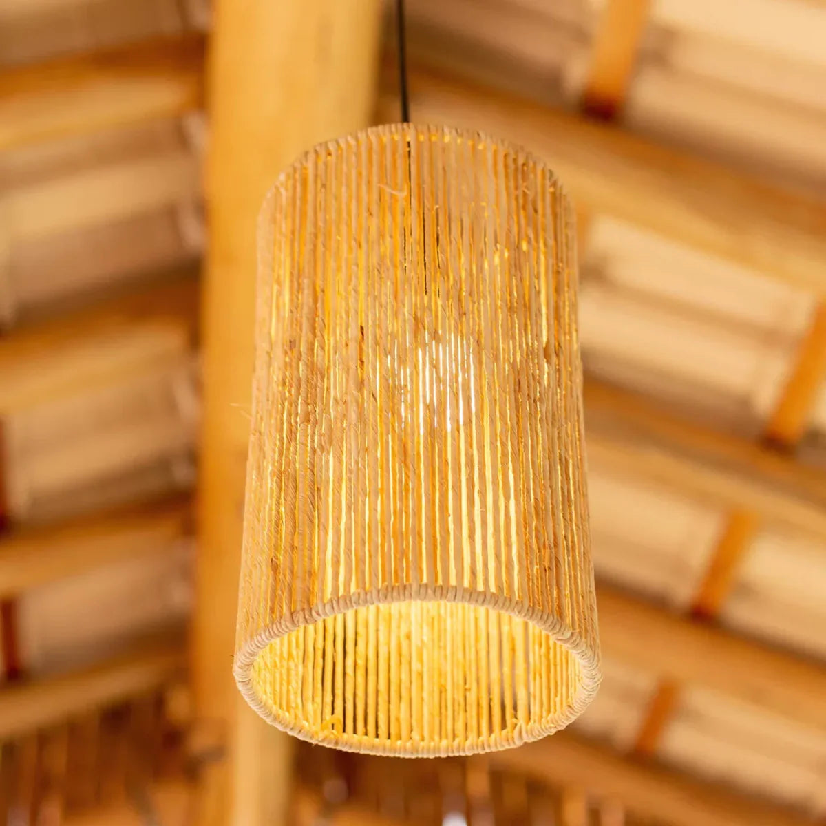 Luminária Pendente de Palha Wasi