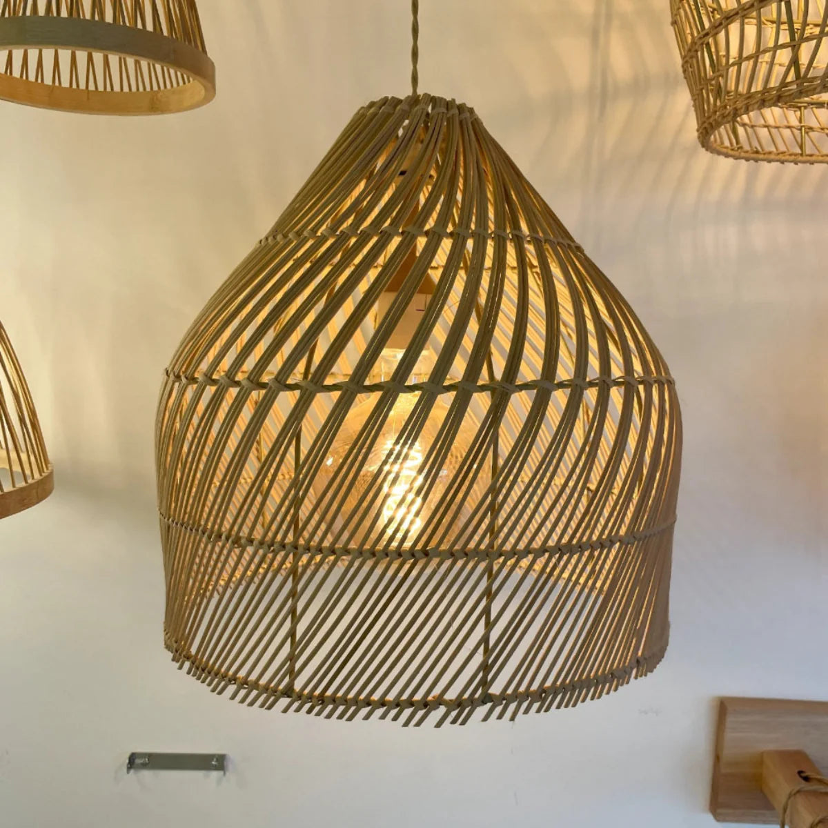 Luminária Pendente de Bambu Surya