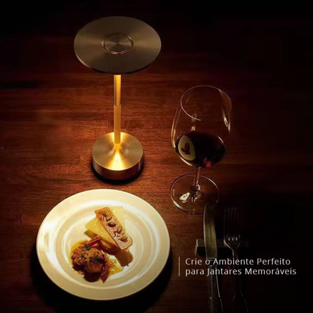 Luminária de Mesa LED Sem Fio Metal Light Copenhagen