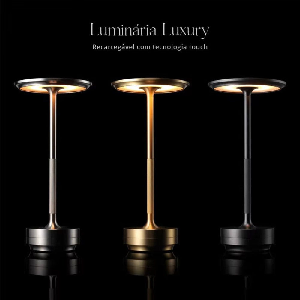 Luminária de Mesa LED Sem Fio Metal Light Copenhagen