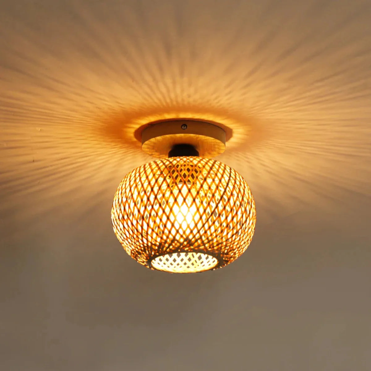 Luminária de Teto de Bambu Yana