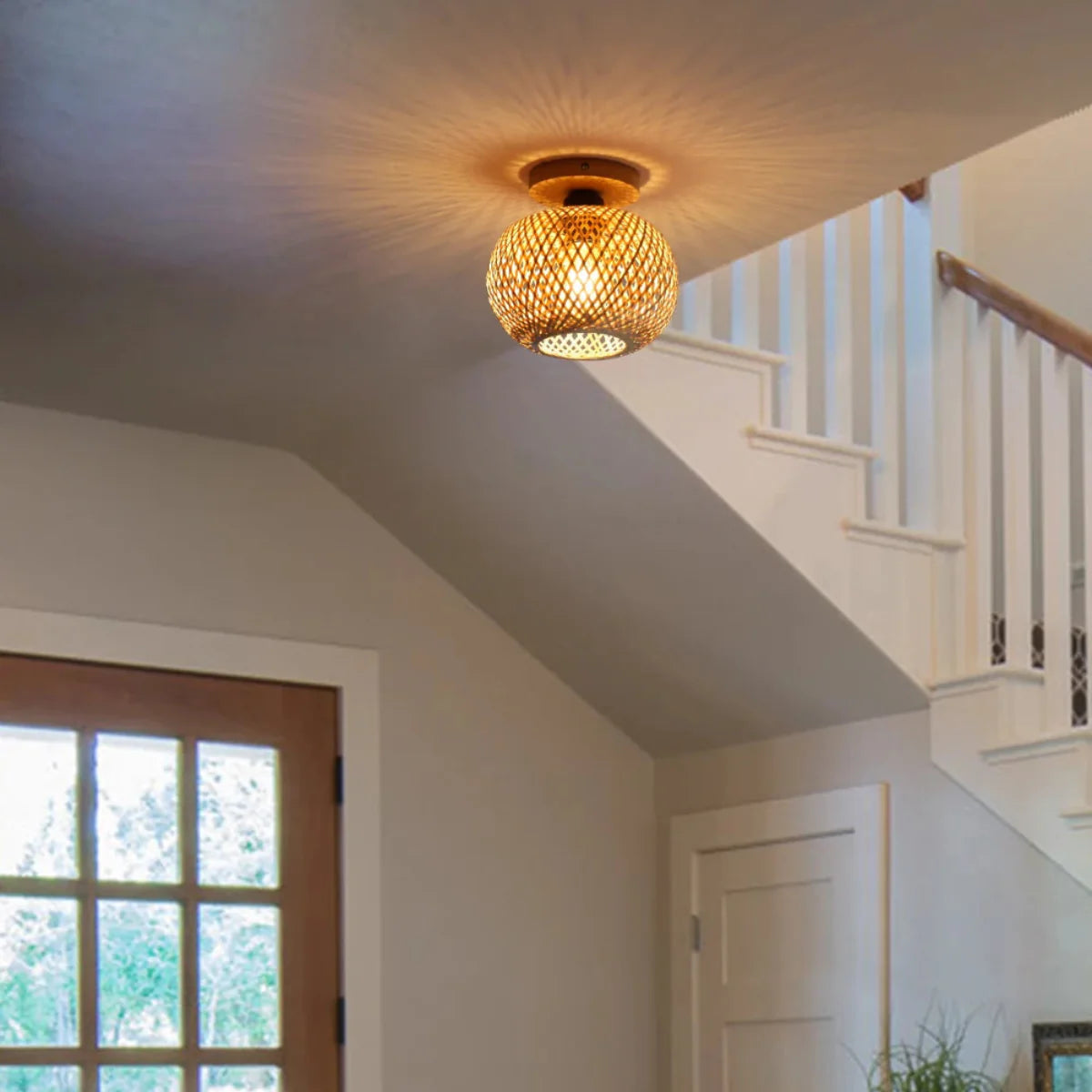 Luminária de Teto de Bambu Yana