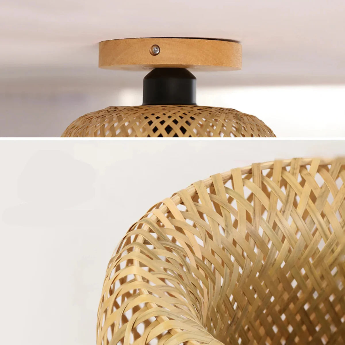 Luminária de Teto de Bambu Yana