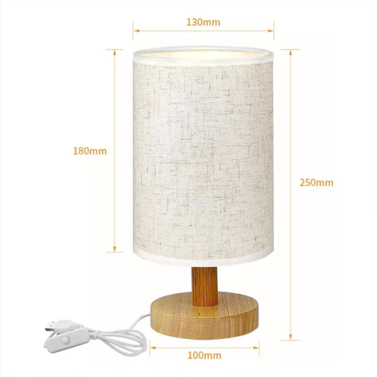 Luminária de mesa cúpula linho Everso