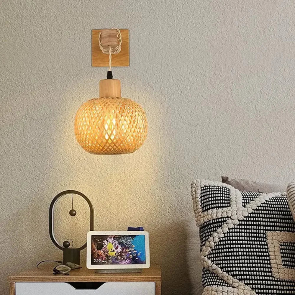 Luminária de parede Bambu Retrô Bali