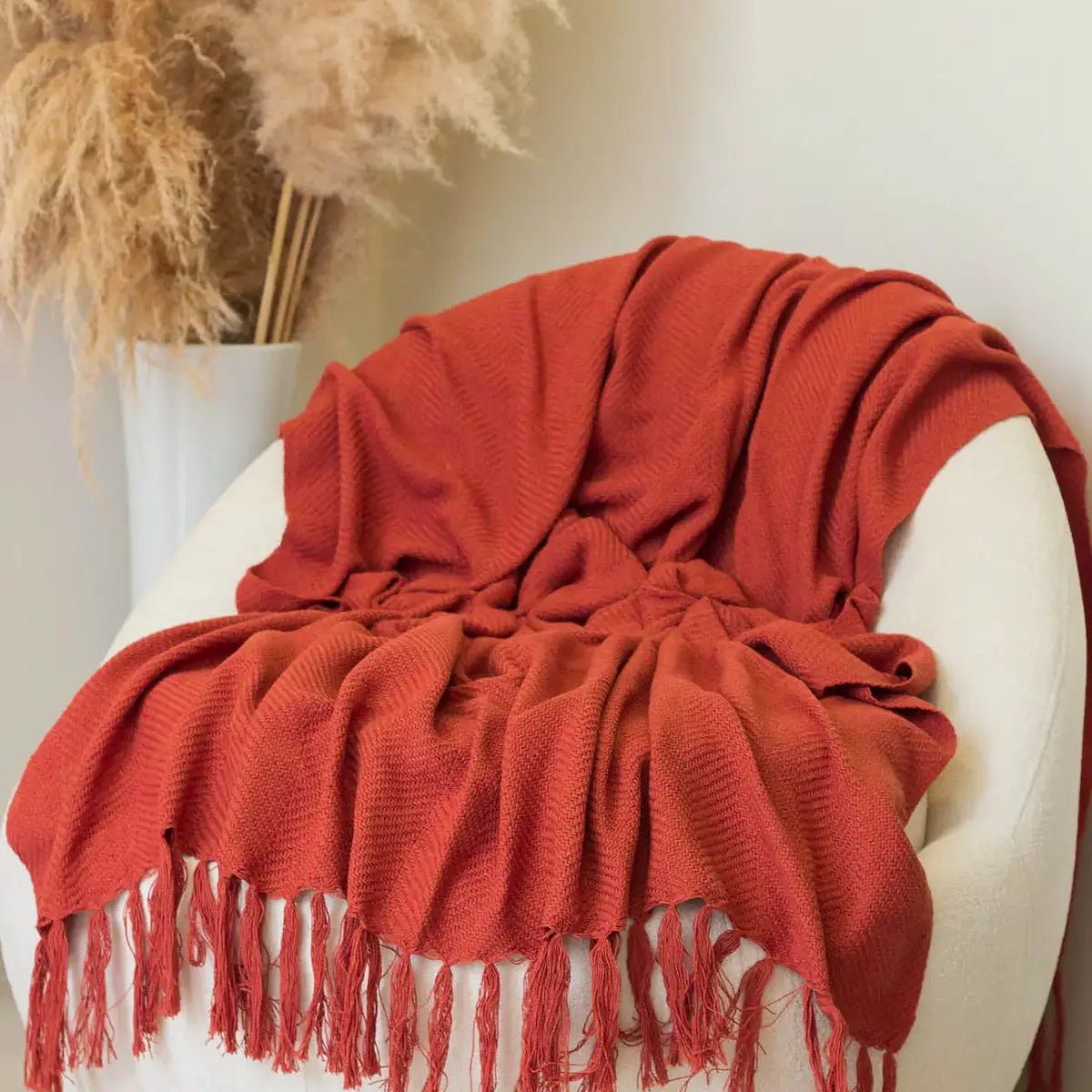 Manta para Sofá Artesanal Algodão Duna