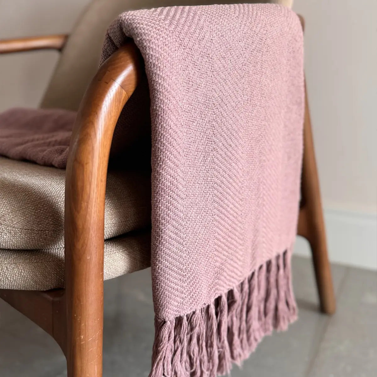 Manta para Sofá Artesanal Algodão Duna