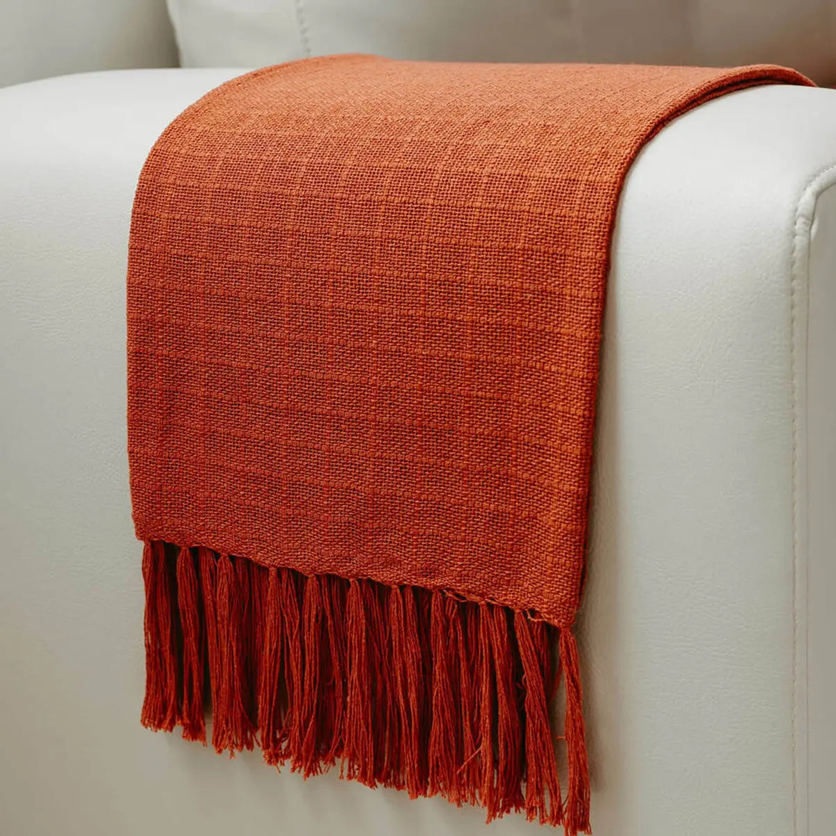 Manta para Sofá Artesanal Algodão Essencial